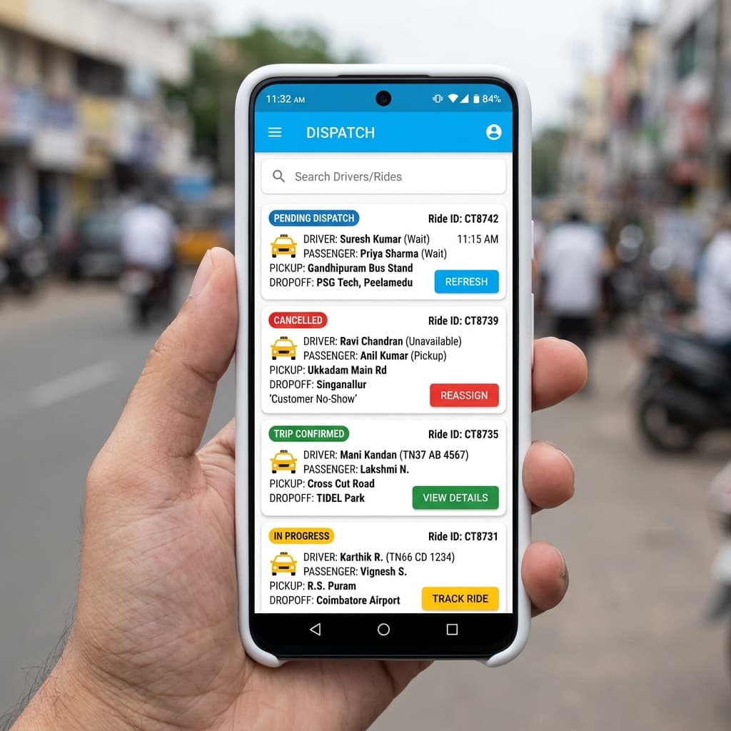 Dispatch App Interface